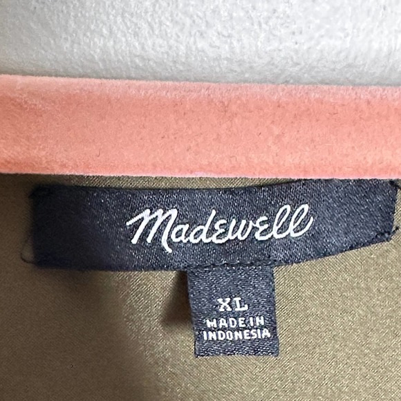 MADEWELL Cinch-Waist Tiered Midi Dress in Wildblooms Olive Green {3A34} - Picture 8 of 10